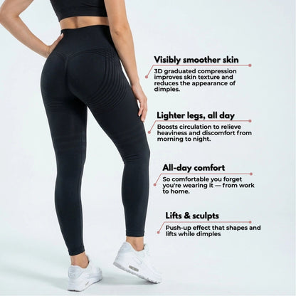SlimCore 3D Leggings Black