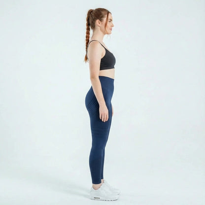 SlimCore 3D Leggings Blue