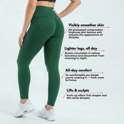 SlimCore 3D Leggings Green
