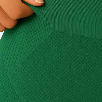 Leggings cortos SlimCore 3D verdes