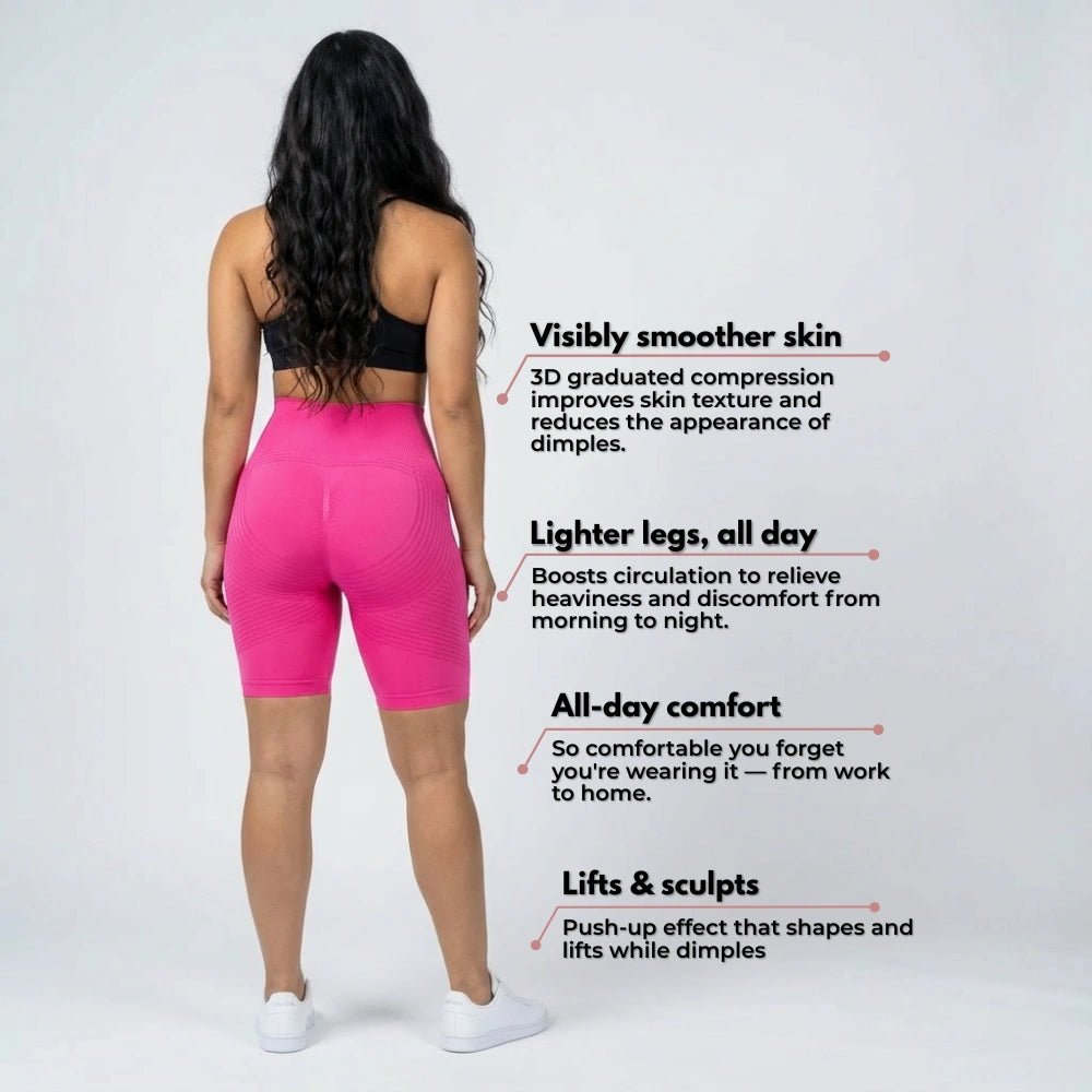 SlimCore 3D Short Legging Pink