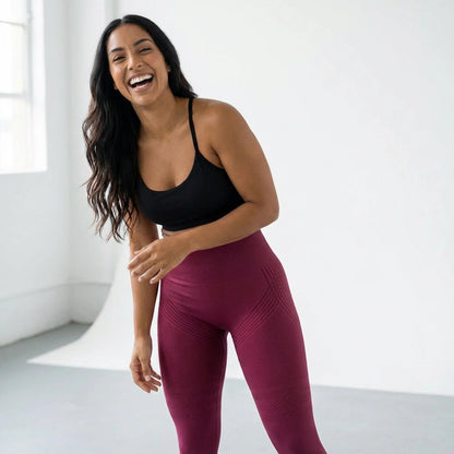 SlimCore 3D Leggings Wine Red